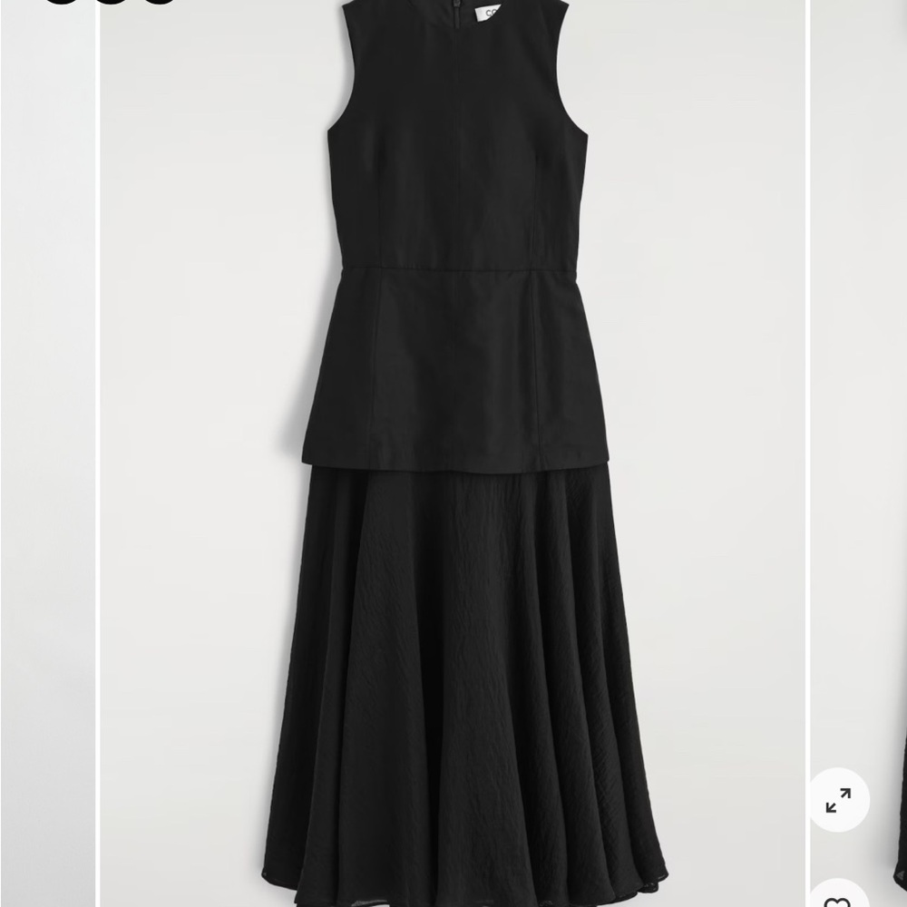 COS Black Maxi Dress